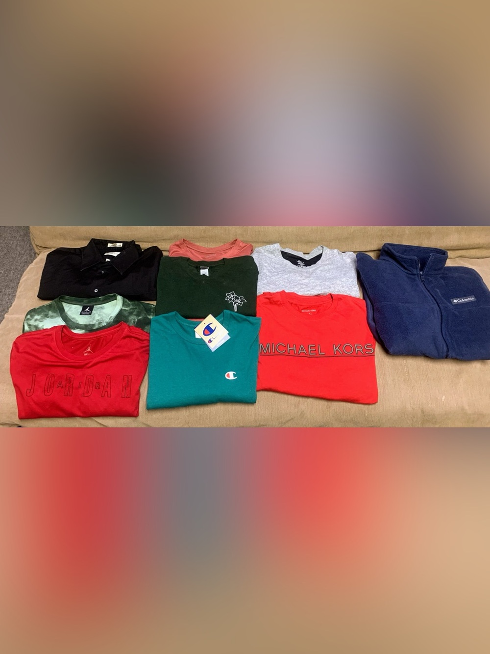 Mixed Bundle Inc Champion, Jordan, Michael Kors, Columbia.
NWT-good condition